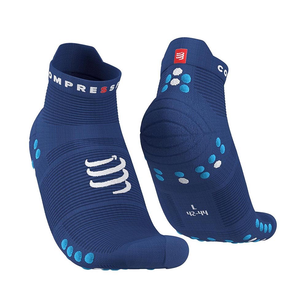 Skarpety Compressport Pro Racing Socks v4.0 Run Low U Niebieskie