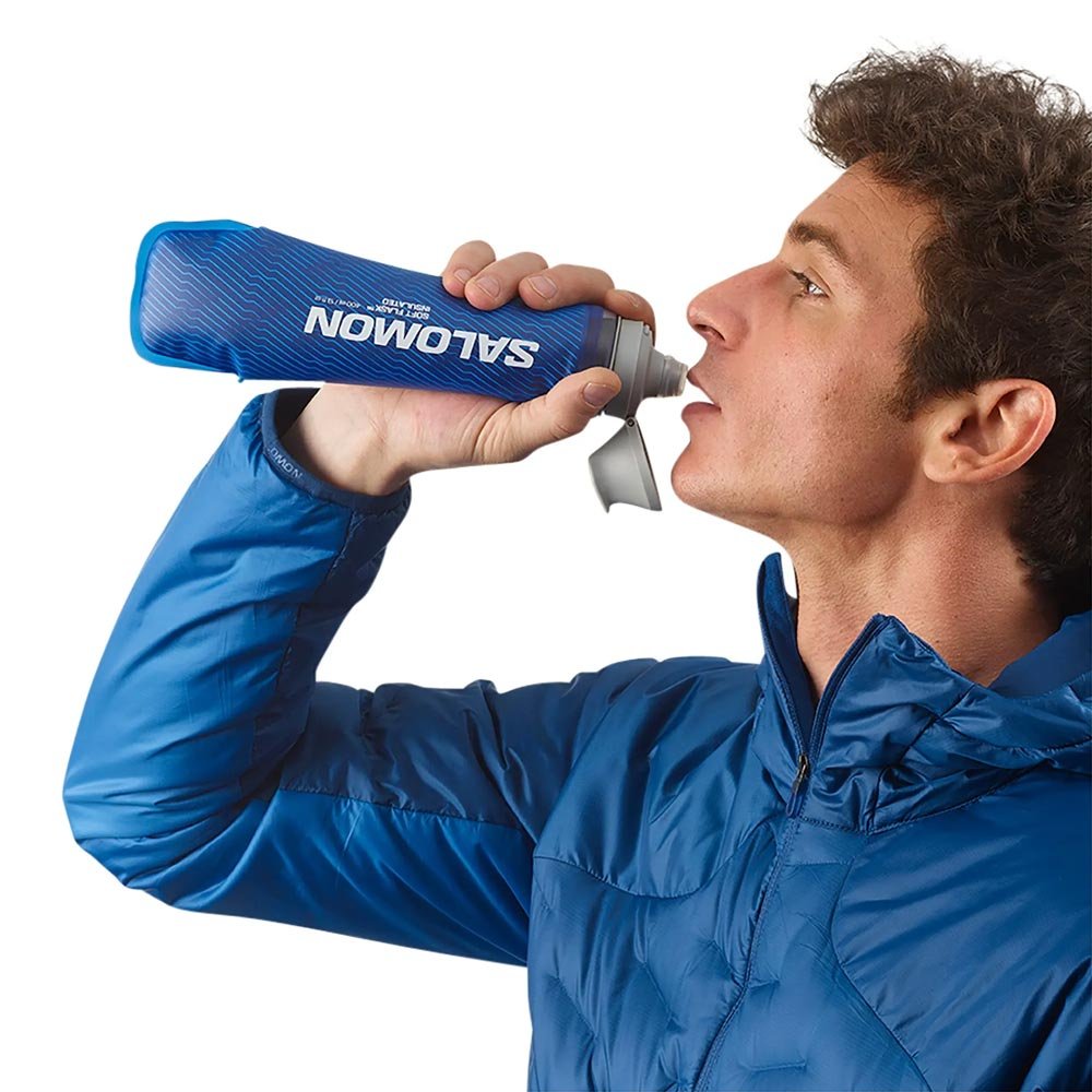 Bidon Salomon Softflask 400ml/13oz Insulated 42 Clear Blue