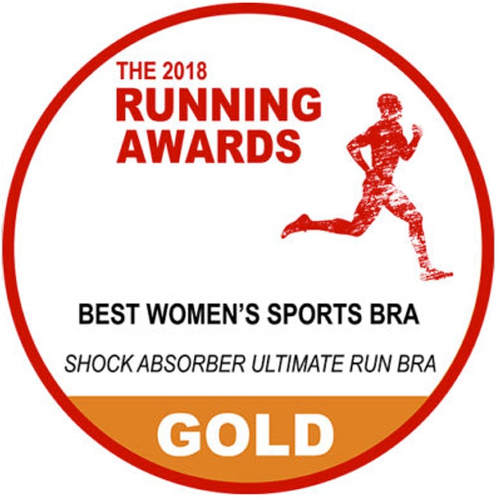 Stanik Shock Absorber Run Black Silver W Czarny