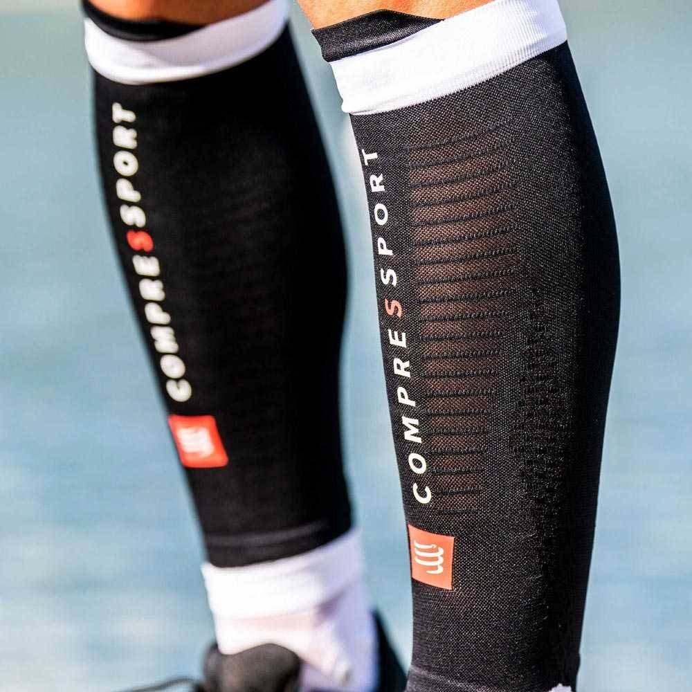 Opaski Compressport R2 3.0 Calf Sleeves U Czarne