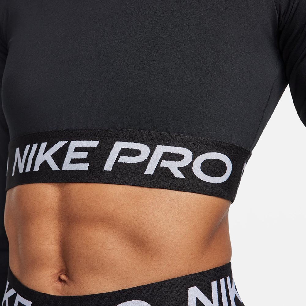 Koszulka Nike Pro 365 W Czarno-Biała