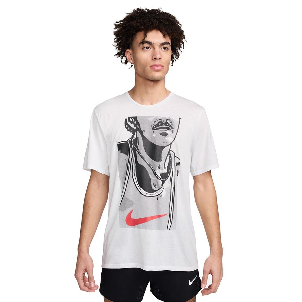 Koszulka Nike Rise 365 Run Energy M Biało-Czarna