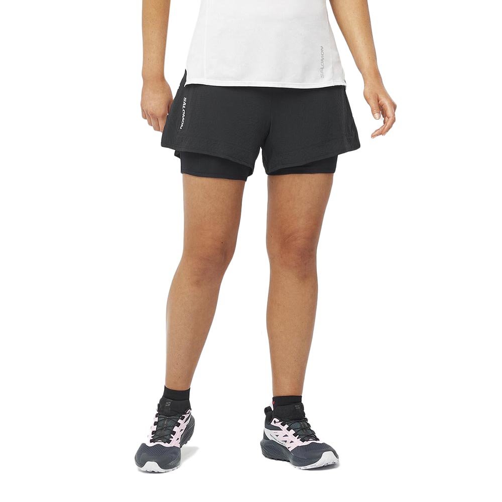 Spodenki Salomon Sense Aero 2in1 Shorts W Czarne