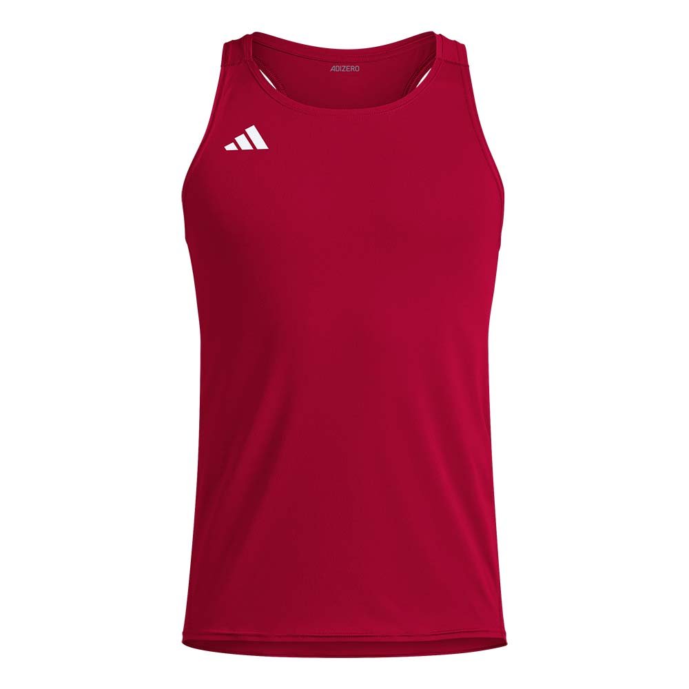 Koszulka adidas Adizero Tank Essentials M Czerwona
