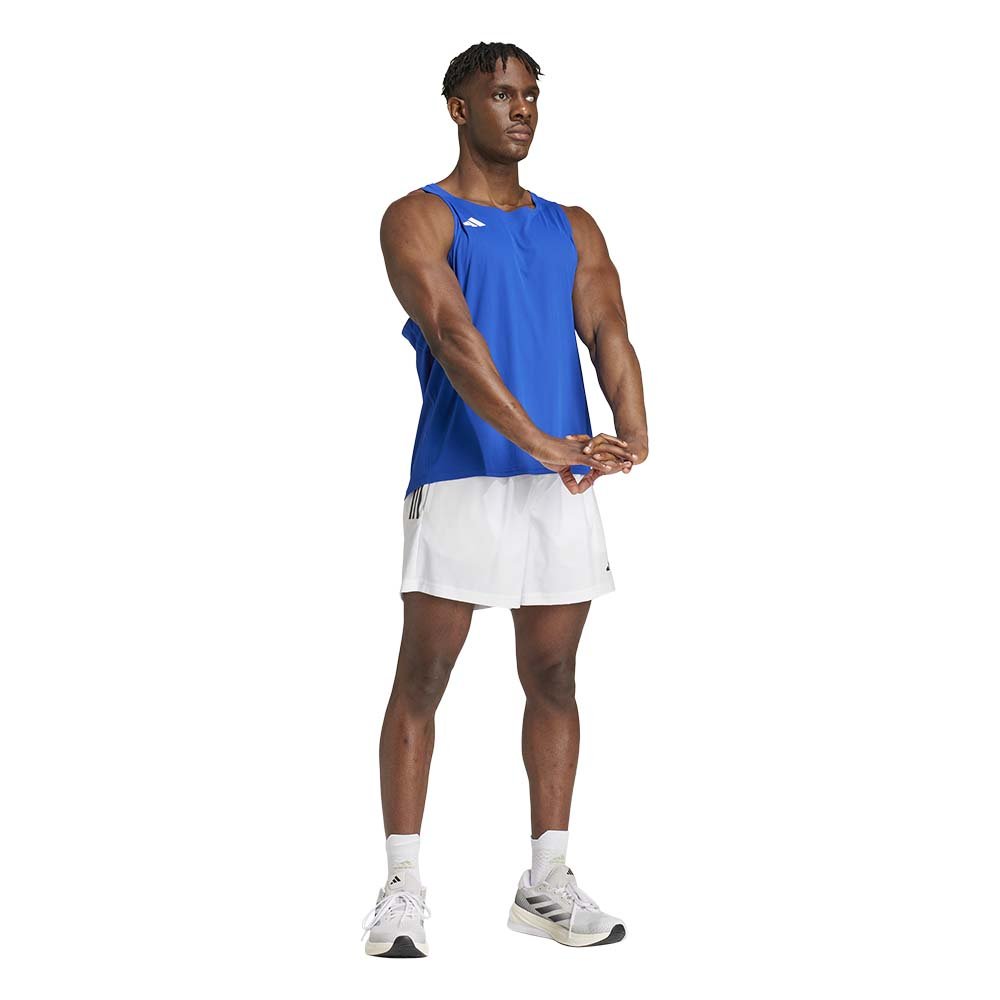 Koszulka adidas Adizero Tank Essentials M Niebieska