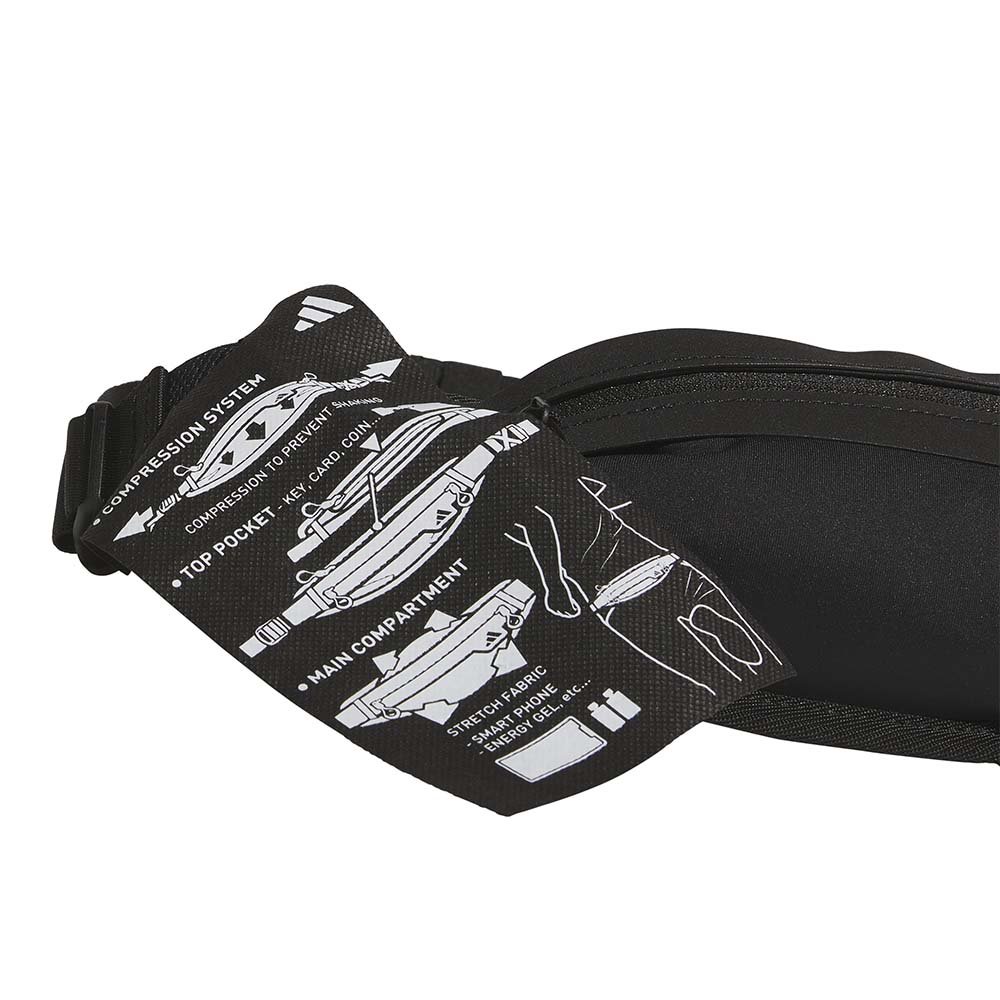 Pas adidas Running Waist U Czarny