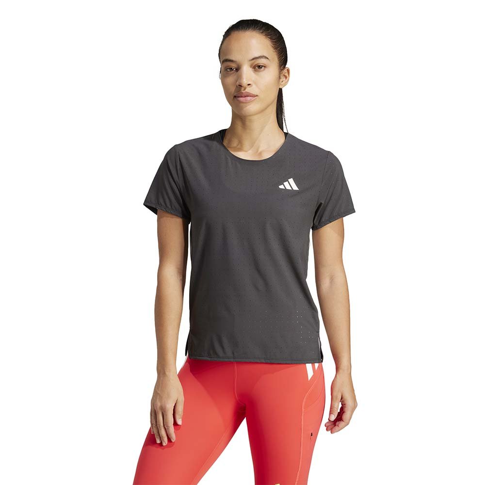 Koszulka adidas Adizero Tee W Czarno-Biała