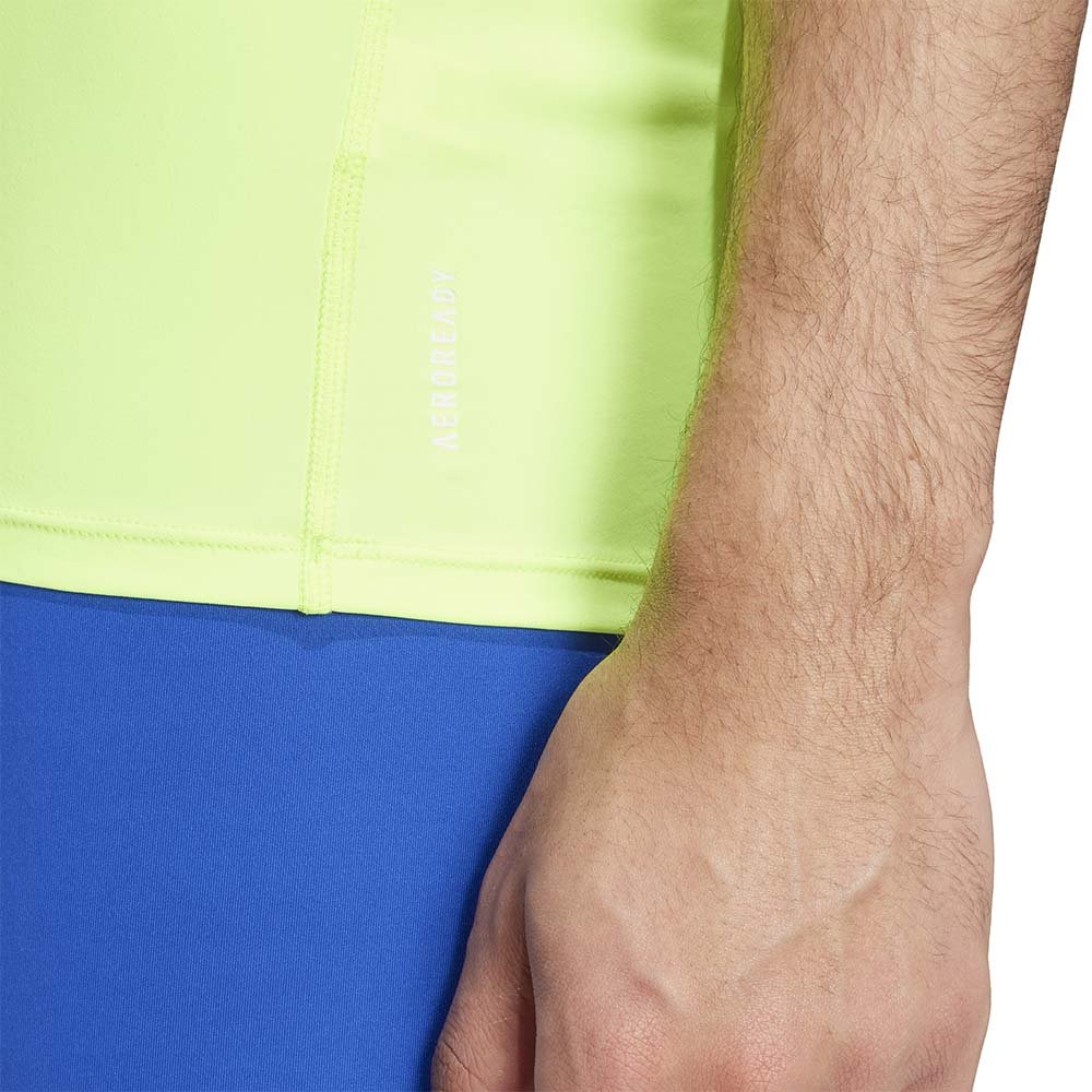 Koszulka adidas Adizero Tee M Limonkowa