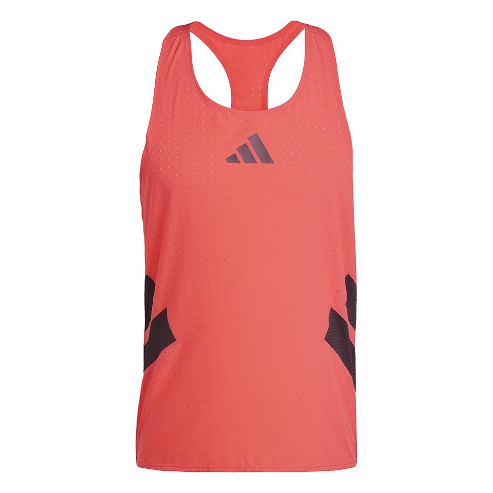 Koszulka adidas Adizero Road to Records Singlet M Czerwono-Czarna