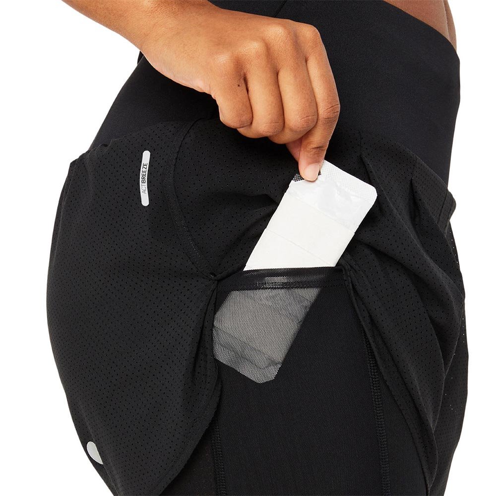 Spodenki Asics Road 2 in 1 3.5IN W Czarne