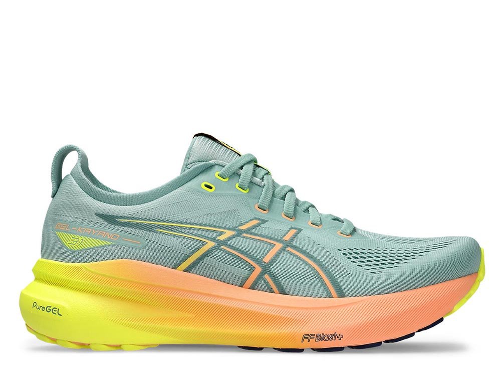 Buty Asics Kayano 31 Paris M Turkusowo-Pomarańczowe