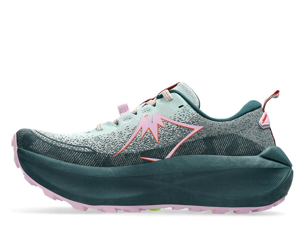 Buty Asics Trabuco Max 4 W Zielono-Pomarańczowe