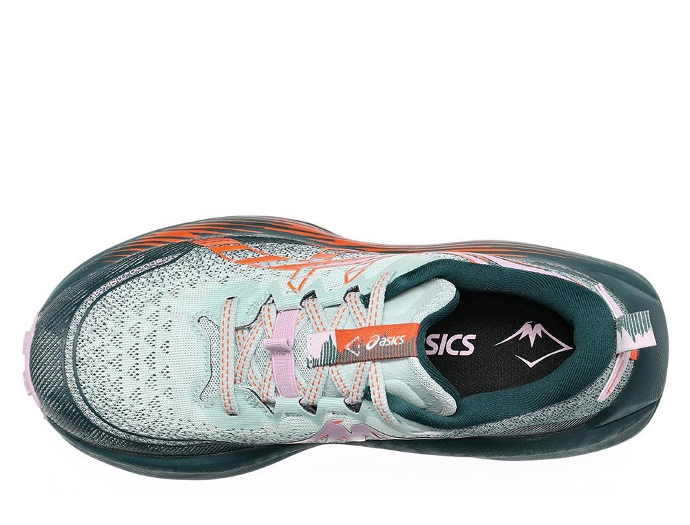 Buty Asics Trabuco Max 4 W Zielono-Pomarańczowe