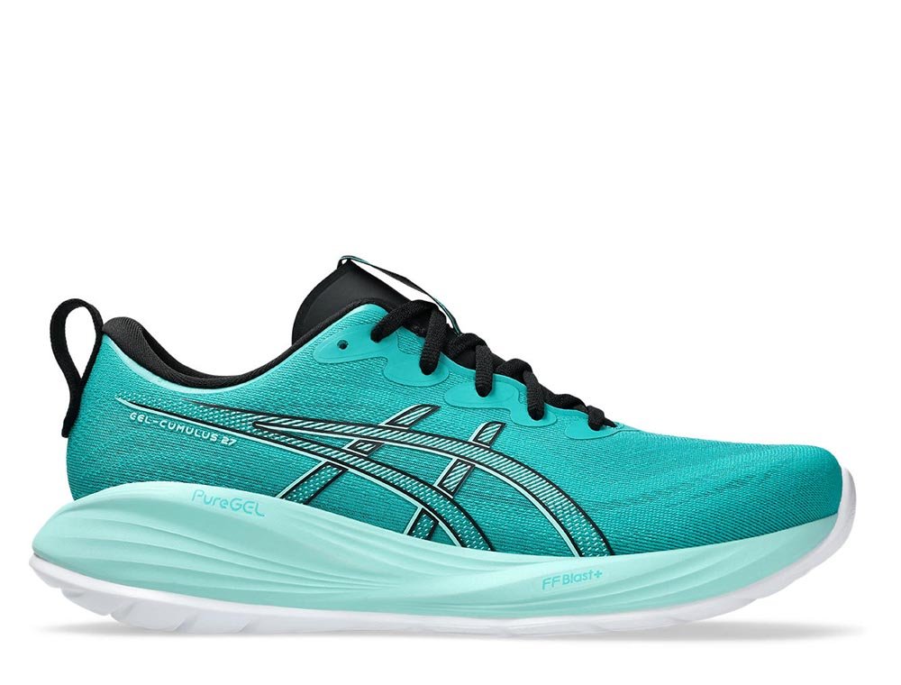 Buty Asics Gel-Cumulus 27 M Turkusowo-Czarne