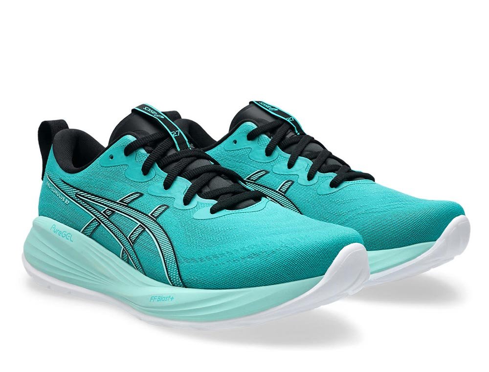 Buty Asics Gel-Cumulus 27 M Turkusowo-Czarne
