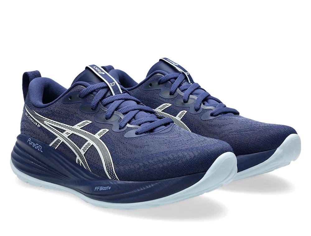 Buty Asics Gel-Cumulus 27 W Granatowo-Białe