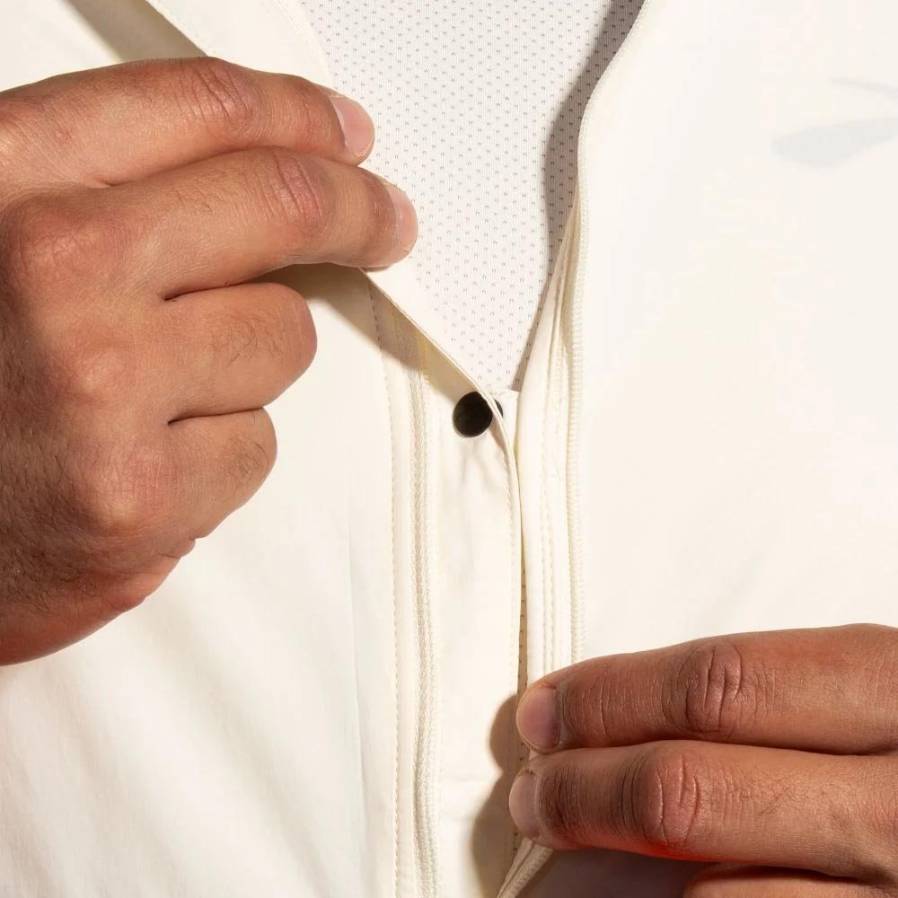 Kurtka Brooks Run Visible Jacket 2.0 M Biało-pomarańczowa