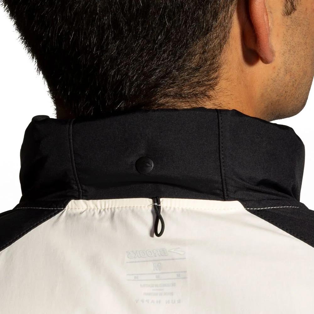 Kurtka Brooks Run Visible Jacket 2.0 M Biało-pomarańczowa