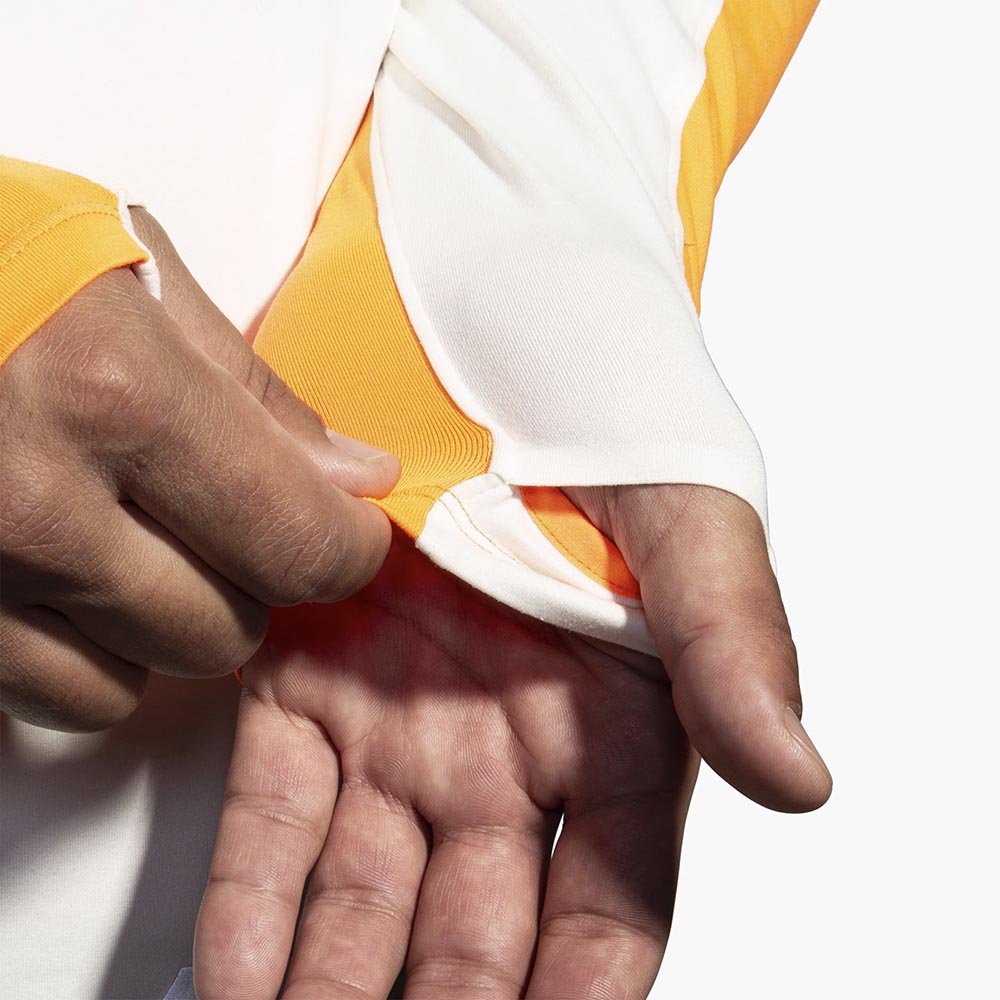 Bluza Brooks Run Visible 1/2 Zip 2.0 M Biało-Pomarańczowa