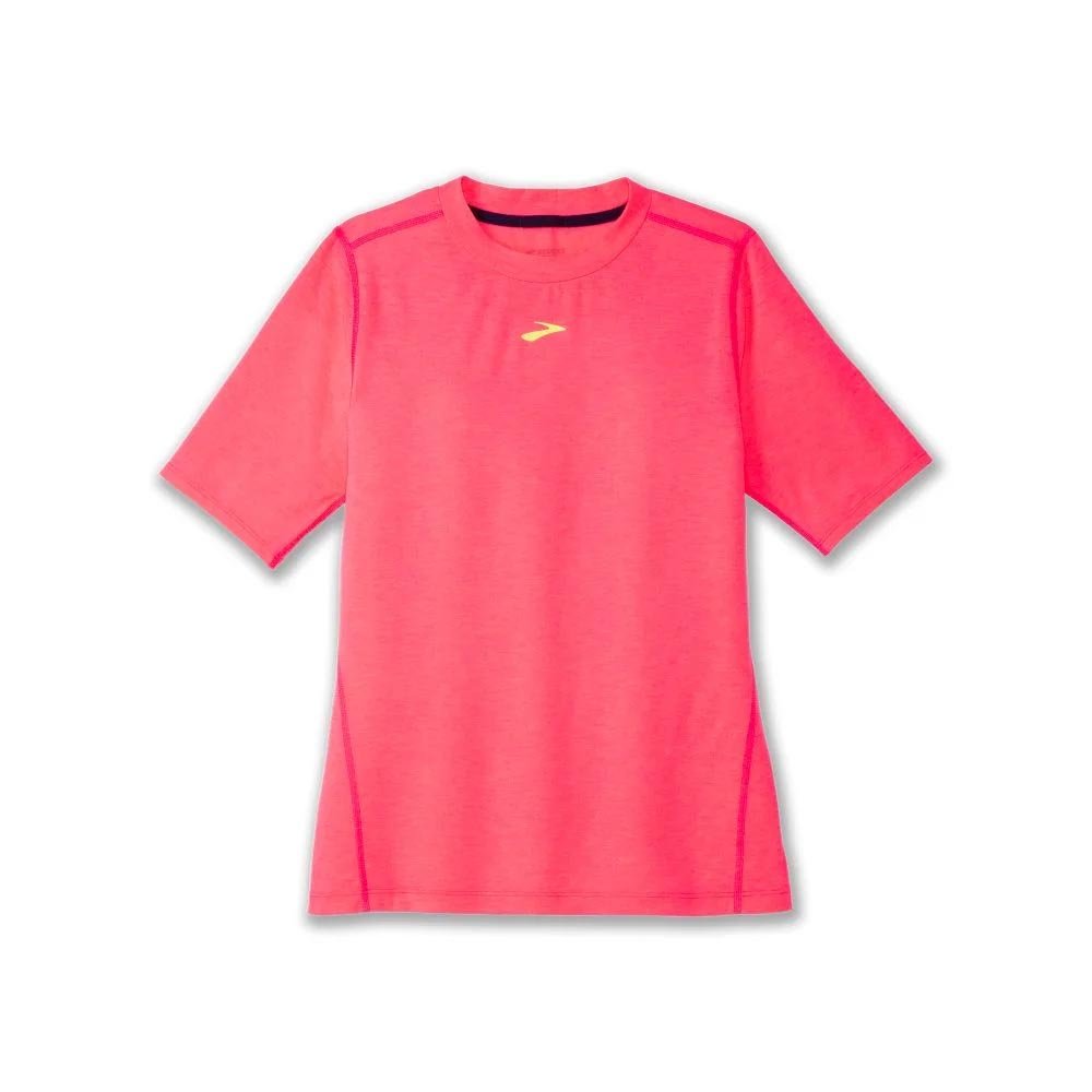 Koszulka Brooks High Point Short Sleeve W Różowa