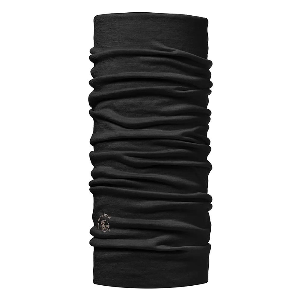 Chusta Buff Lightweight Merino Wool Solid Black U Czarna