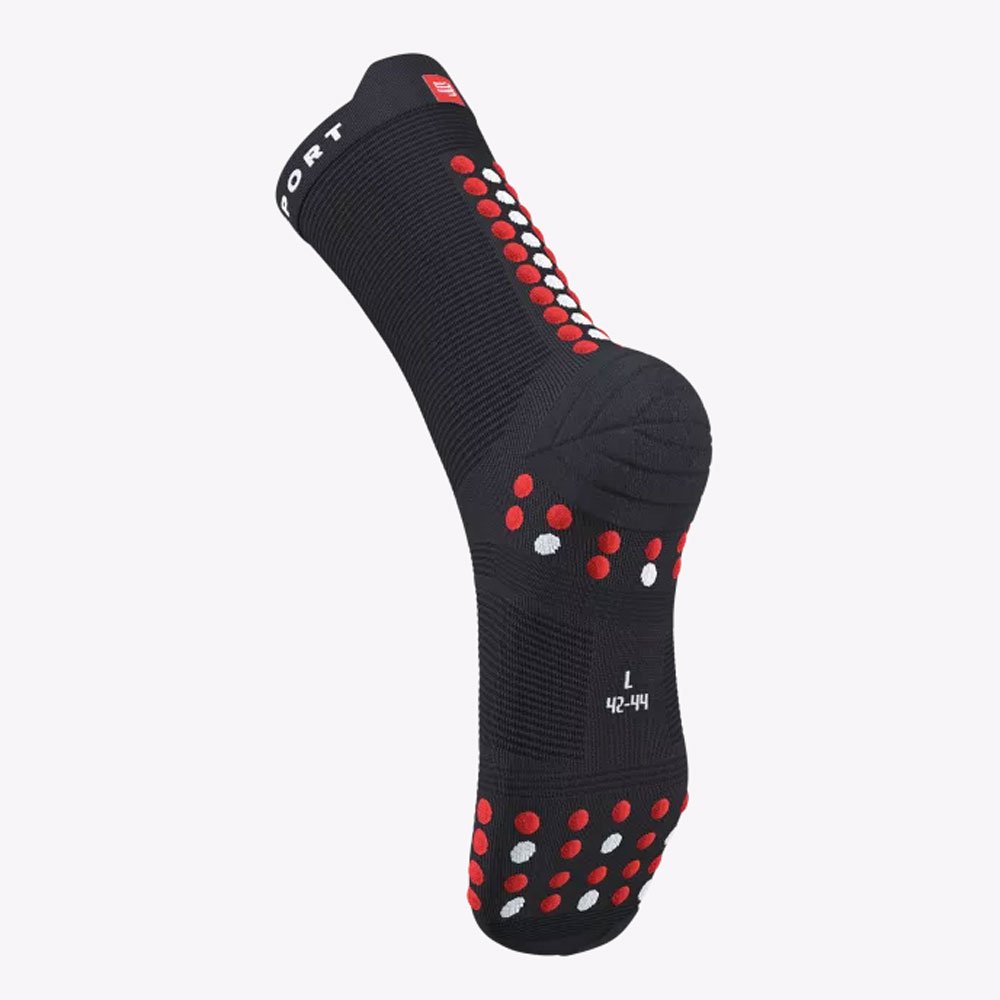 Skarpety Compressport Pro Racing Socks v4.0 U Czarno-Czerwone