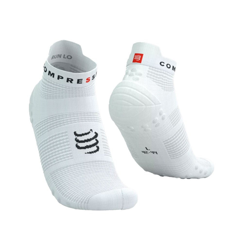 Skarpety Compressport Pro Racing Socks v4.0 Run Low U Biało-Czarne