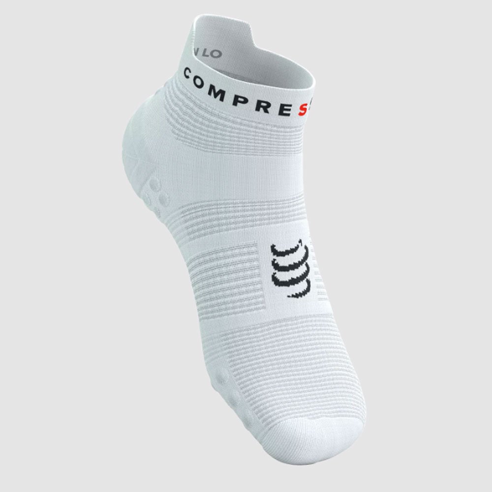 Skarpety Compressport Pro Racing Socks v4.0 Run Low U Biało-Czarne