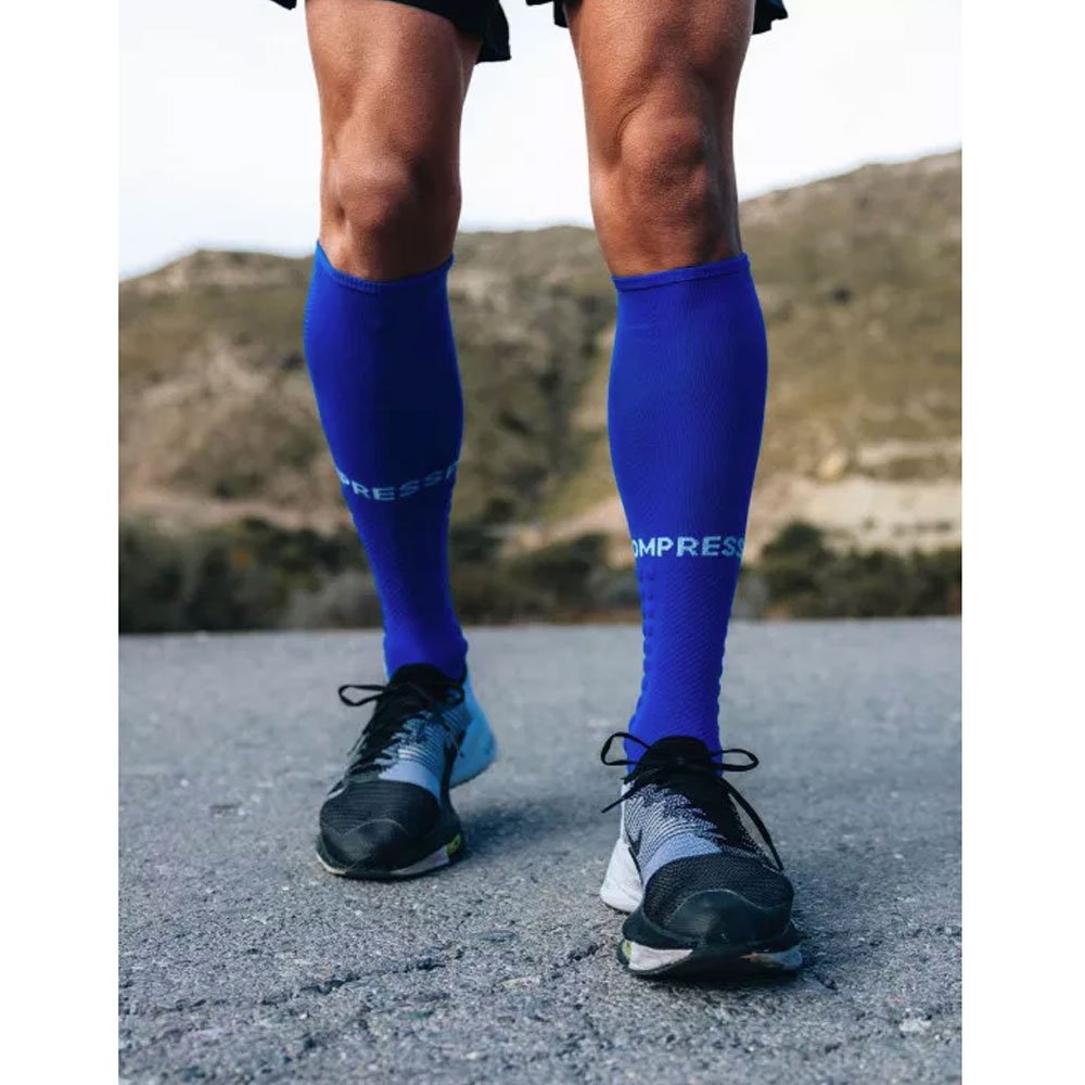 Skarpety kompresyjne Compressport Full Socks Run U Niebieskie
