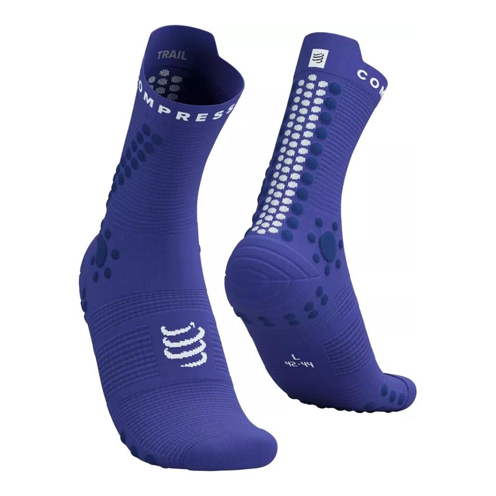 Skarpety Compressport Pro Racing V4.0 Trail U Niebieskie