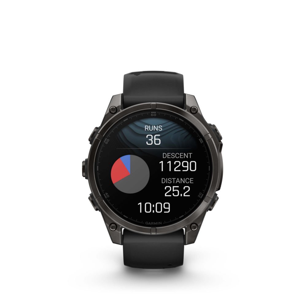 Zegarek Garmin Fenix 8 Amoled Sapphire Titanium Carbon Grey DLC Black (47 mm) Czarny