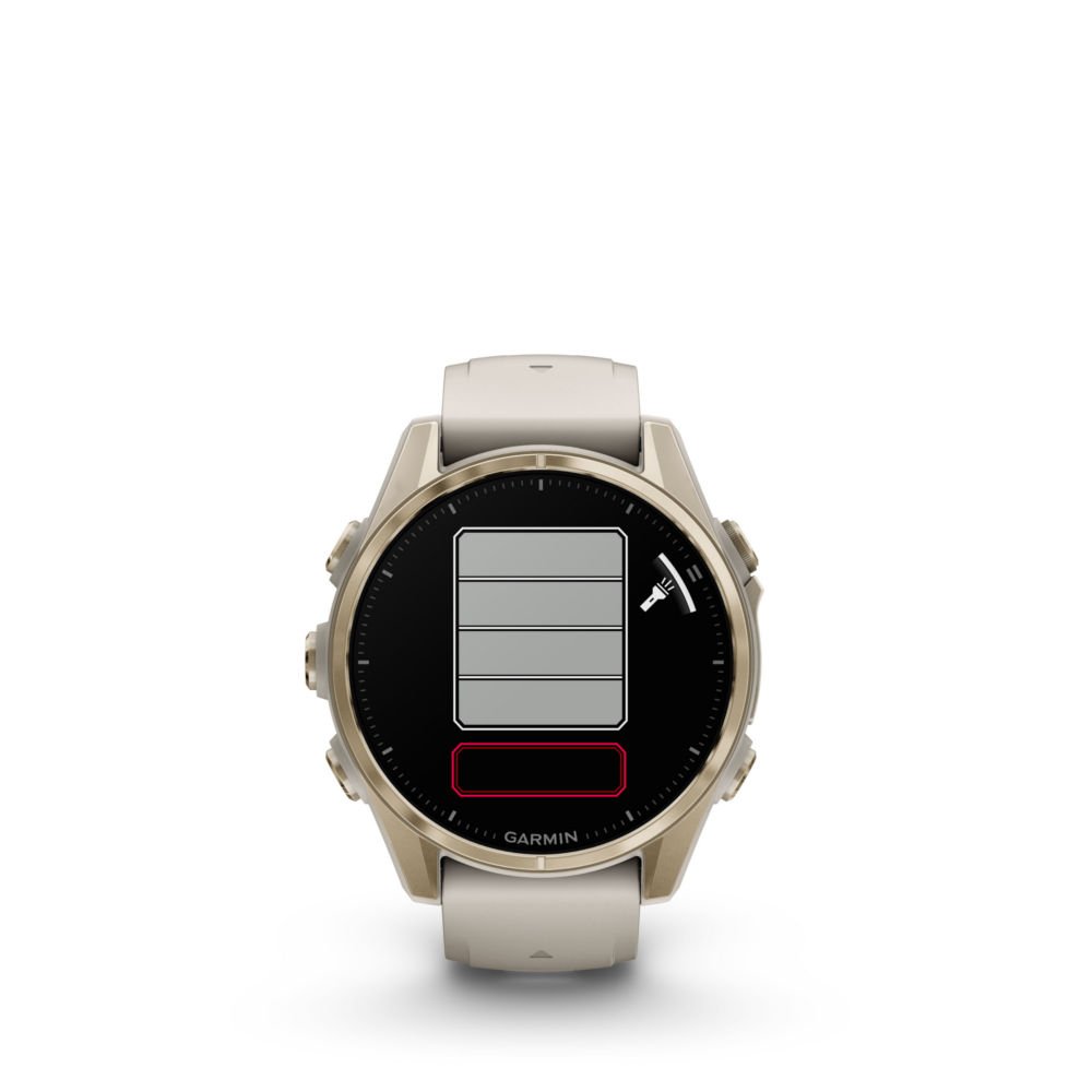 Zegarek Garmin Fenix 8 Amoled Sapphire Soft Gold (43mm) Szaro-Złoty