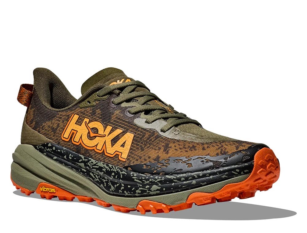 Buty Hoka Speedgoat 6 M Brązowo-Pomarańczowe