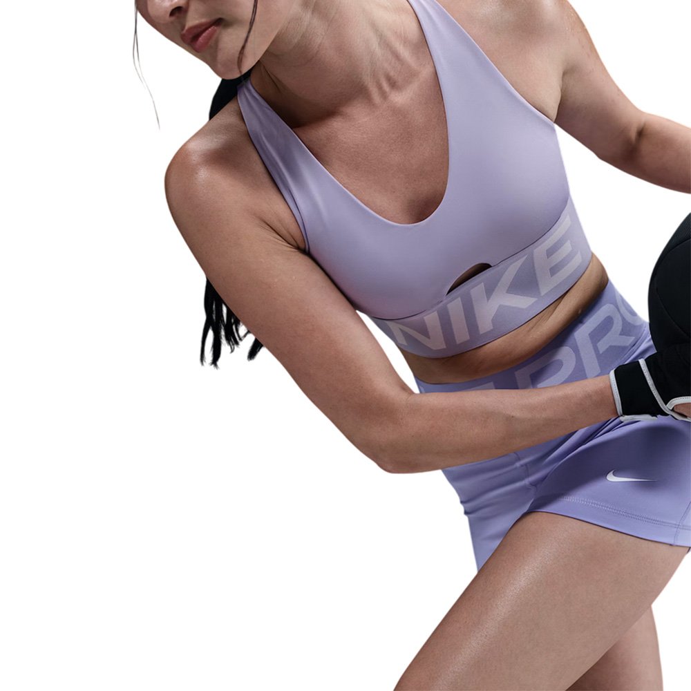 Stanik Nike Pro Indy Plunge W Fioletowy