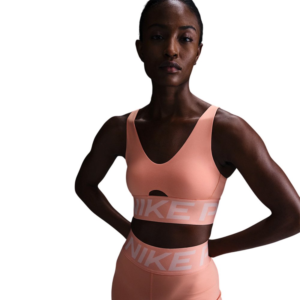 Stanik Nike Pro Indy Plunge W Pomarańczowy