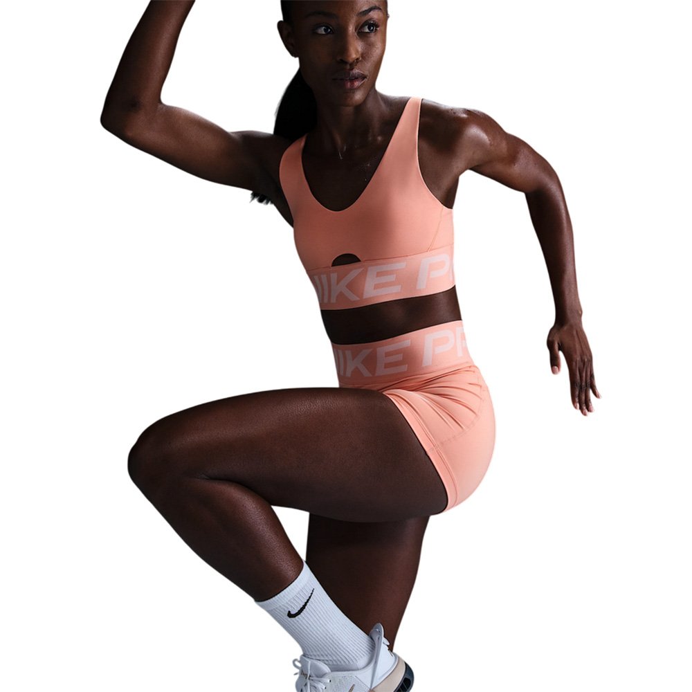 Stanik Nike Pro Indy Plunge W Pomarańczowy