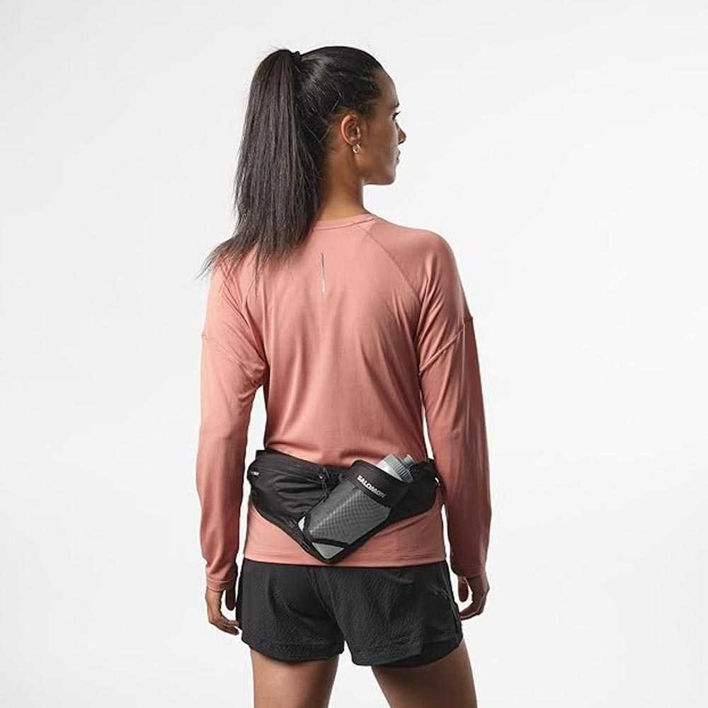 Pas do biegania Salomon Active Belt 3D Bottle Belt U Czarne