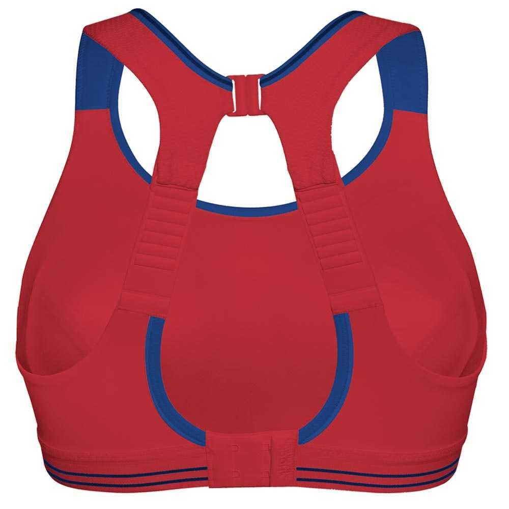 Stanik Shock Absorber Ultimate Run Bra Czerwono-Granatowy