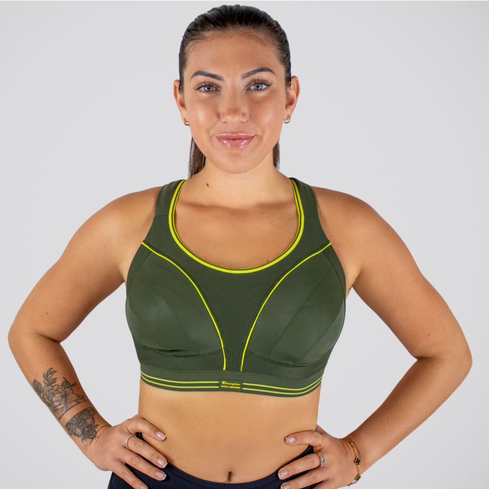 Stanik Shock Absorber Ultimate Run Bra Zielony