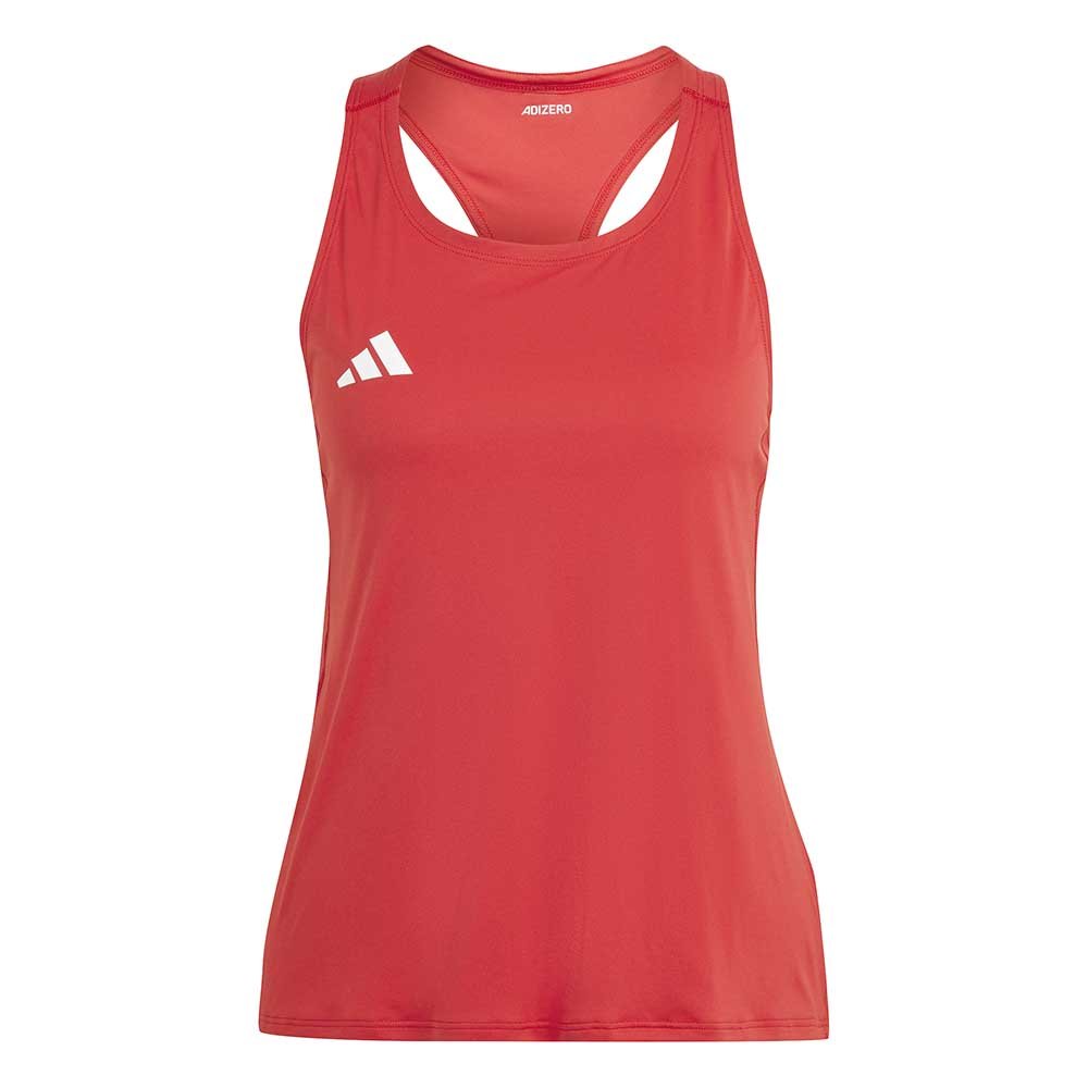 Koszulka adidas Adizero Tank W Czerwona