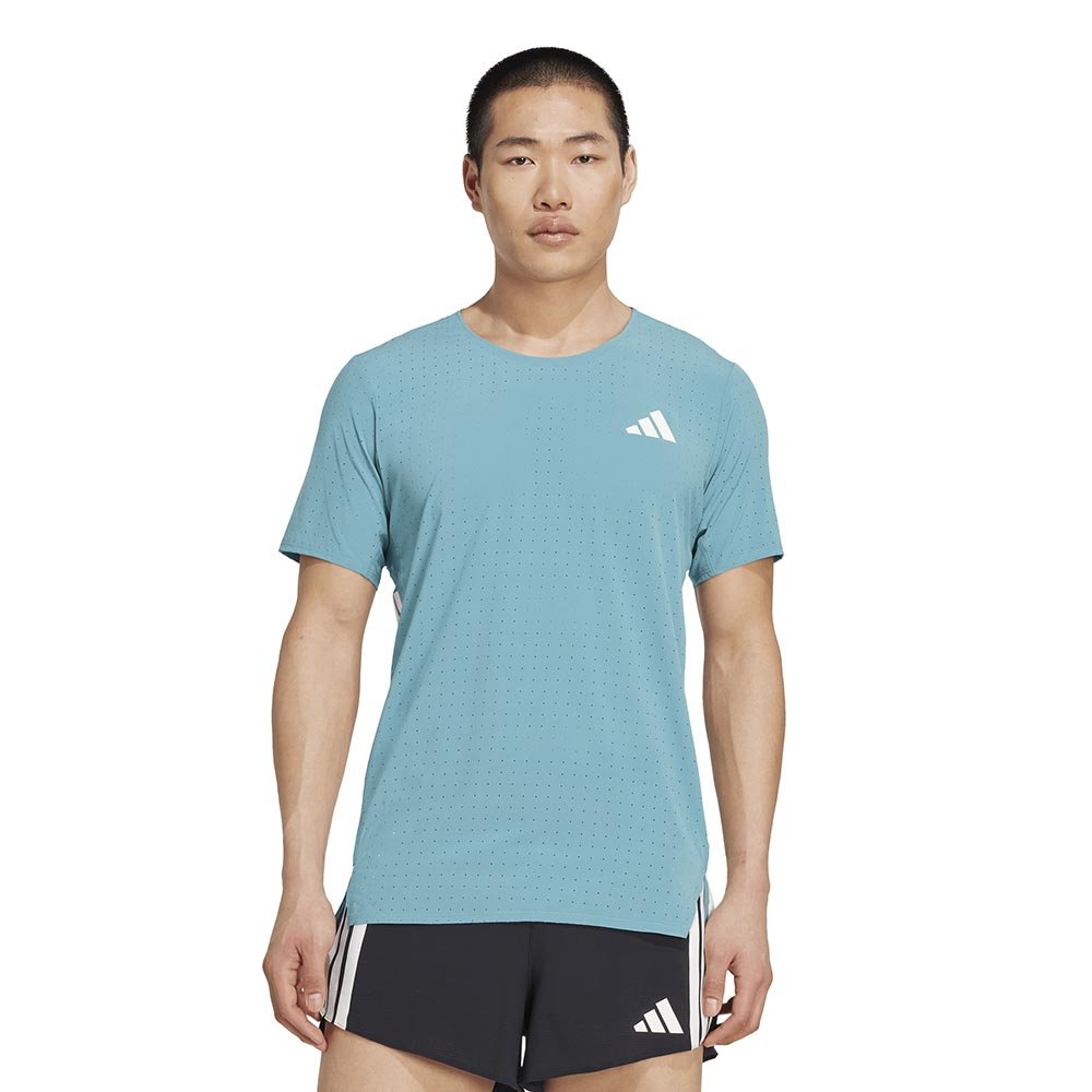 Koszulka adidas Adizero Tee M Niebiesko-Biała