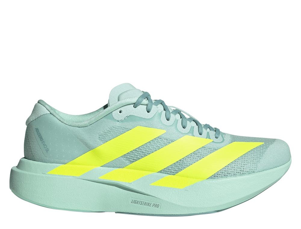 Buty adidas Adizero Evo SL W Błękitno-Limonkowe [JS4452