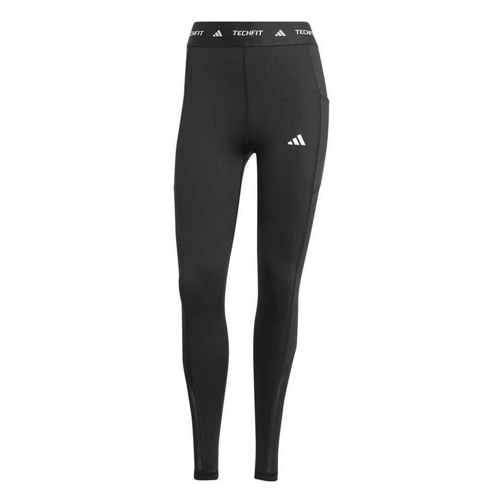 Legginsy adidas Techfit Stash Pocket Full-Length Leggings W Czarne