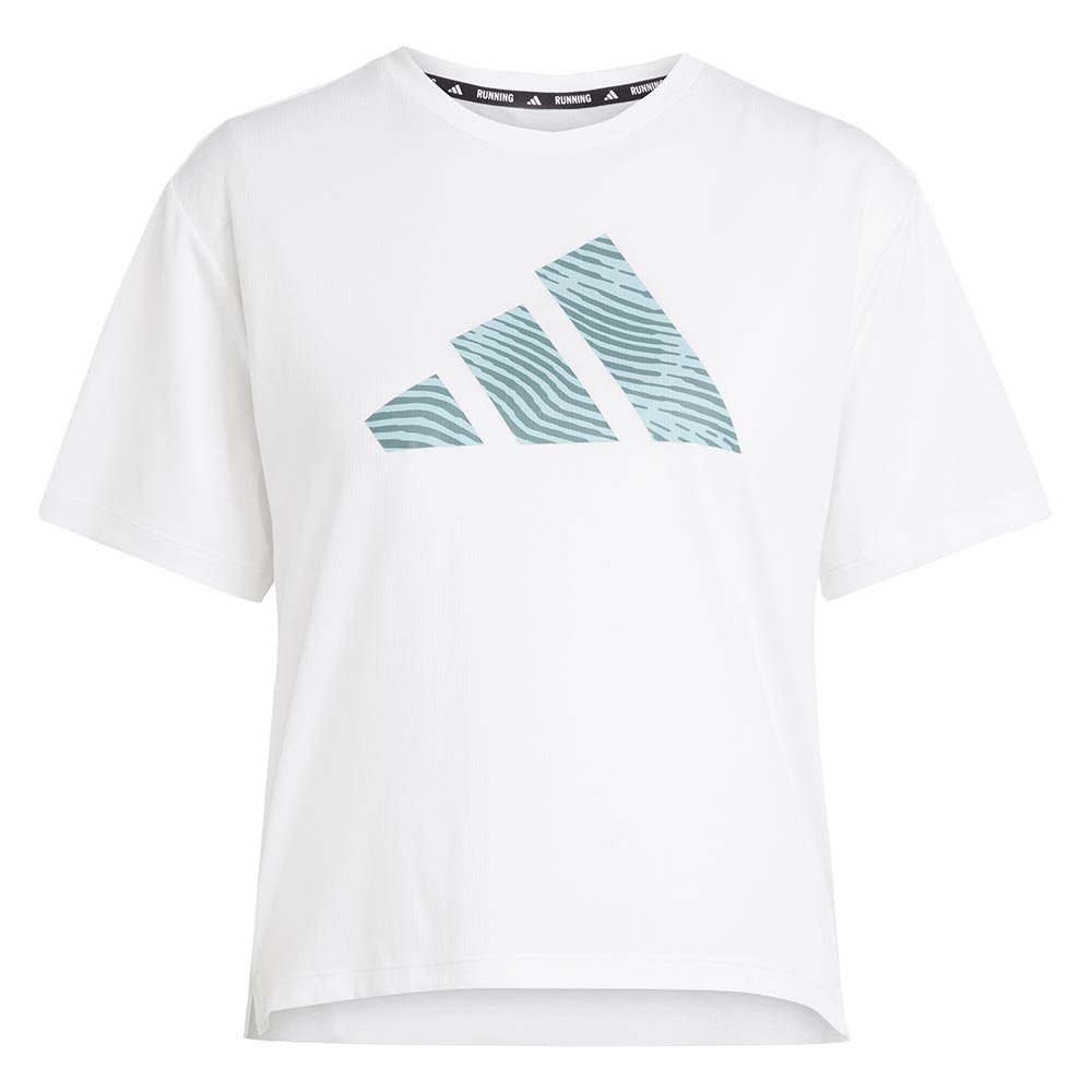 Koszulka adidas Adi365 Running Essentials Brand Love Tee W Biało-Niebieska