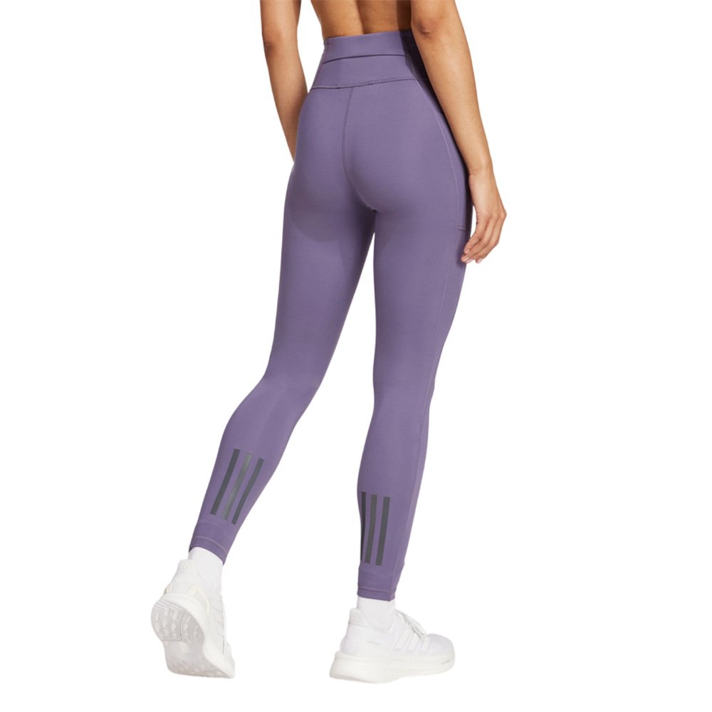 Legginsy adidas Own The Run 7/8 W Fioletowo-Czarna