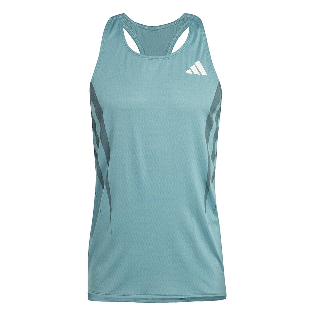 Koszulka adidas Adizero Archive Running Singlet M Turkusowa