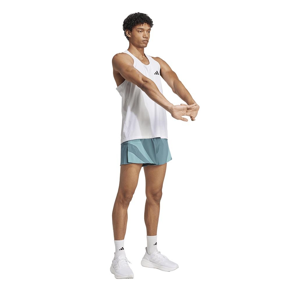 Spodenki adidas Adizero Archive Running Gel Short M Turkusowe