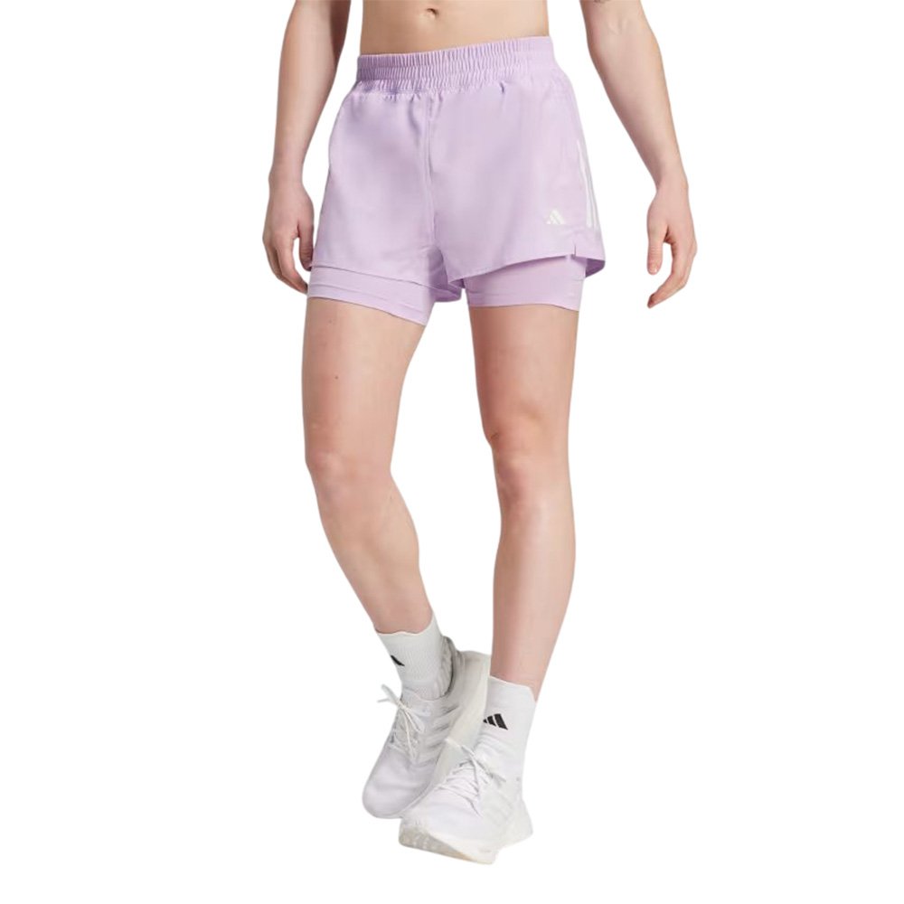 Spodenki adidas Own The Run Climacool 2-in-1 W Jasnofioletowe