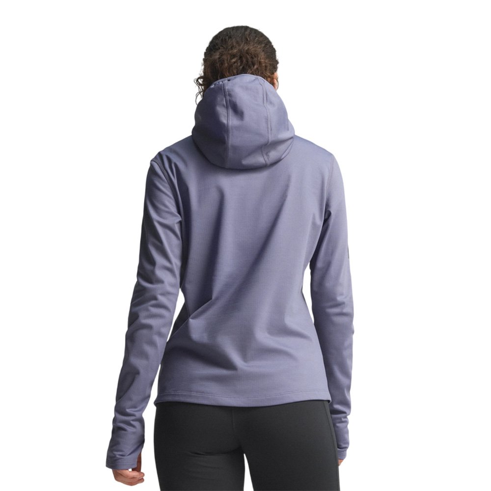 Bluza adidas Own The Run Winterized Hooded Half-Zip W Fioletowa