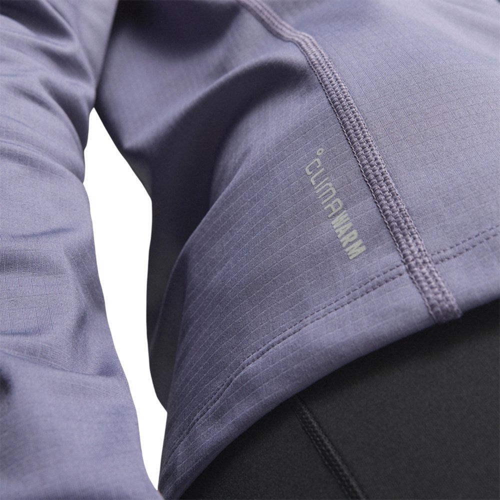 Bluza adidas Own The Run Winterized Hooded Half-Zip W Fioletowa